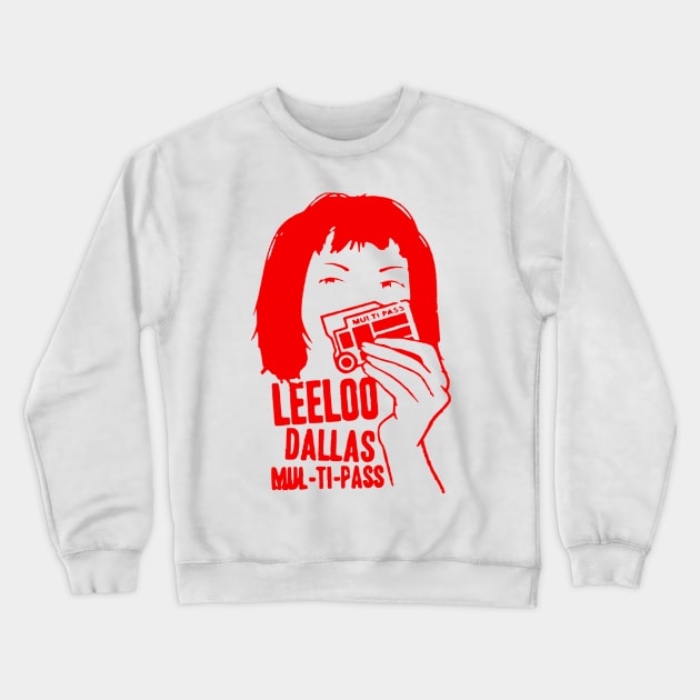 Leeloo Dallas The Fifth Element Crewneck Sweatshirt by OtakuPapercraft